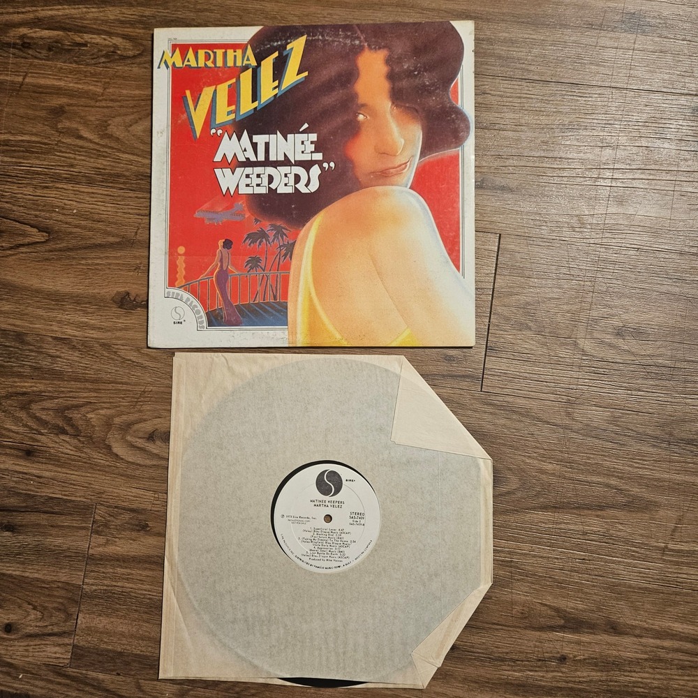 Martha‎ Velez – Matinée Weepers Sire 1973 SAS 7409 PROMO Vinyl LP VG+ EX/EX